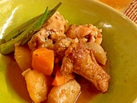 鶏手羽元の中華風煮物　圧力なべで短時間に。